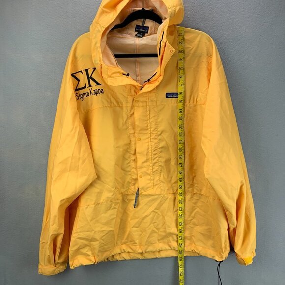 VTG Patagonia Jacket Womens Large Yellow Pneumatic Pullover Sigma Kappa Sorority - Picture 8 of 16
